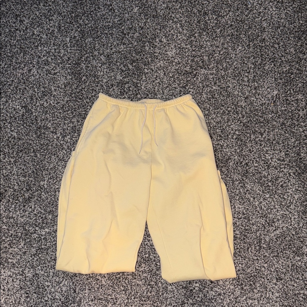 Butter yellow John galt brandy sweatpants